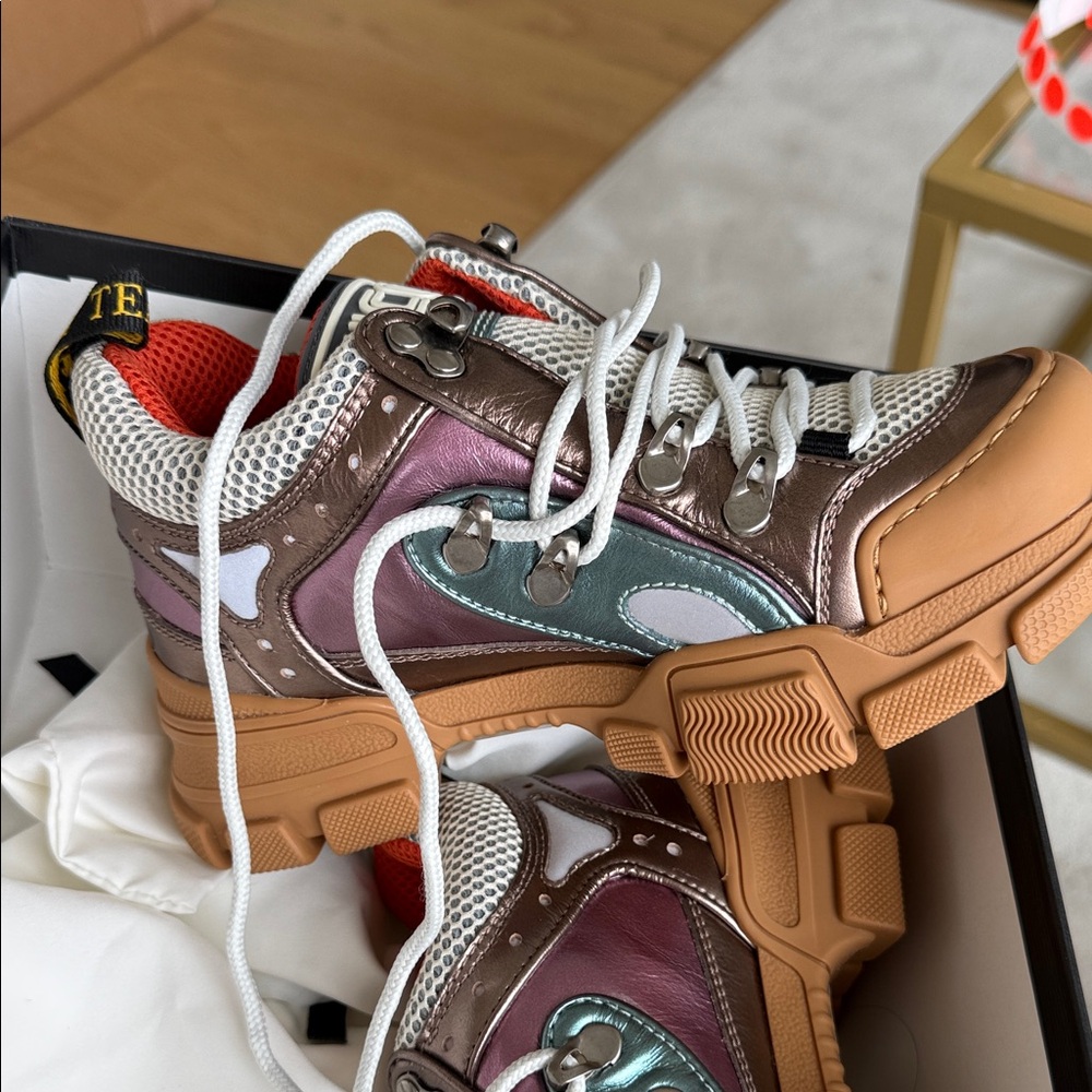 Gucci Pink and Purple Chunky Sneakers - Picture 4 of 8